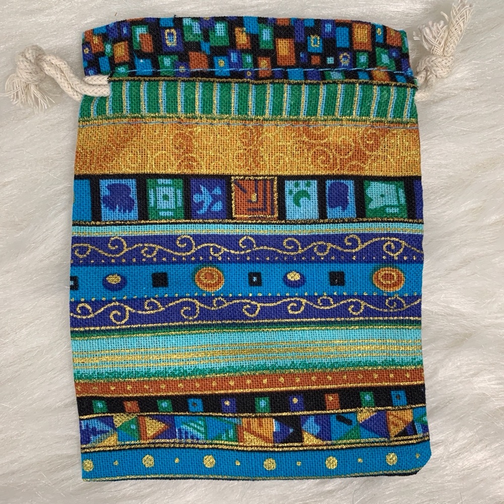 10 Aztec Print Cotton Jewelry/Gift Pouches: 4x5.5 - Picture 4 of 14
